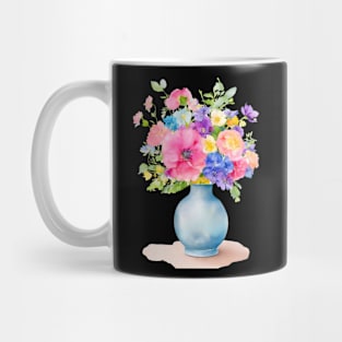 Vase of watercolor flowers Mug